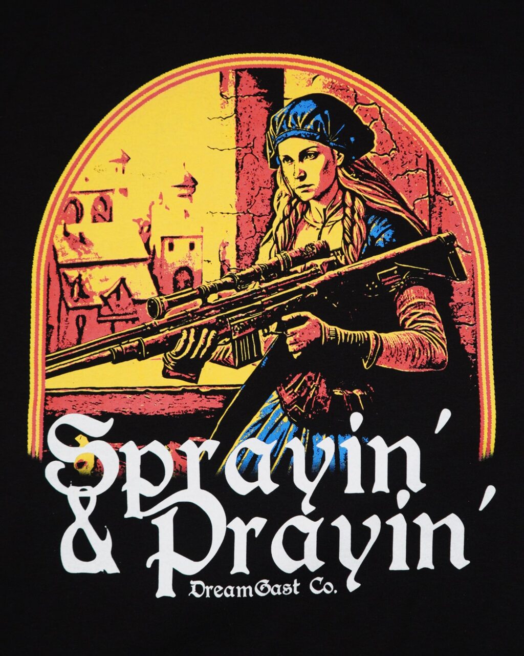 sprayin and prayin print
